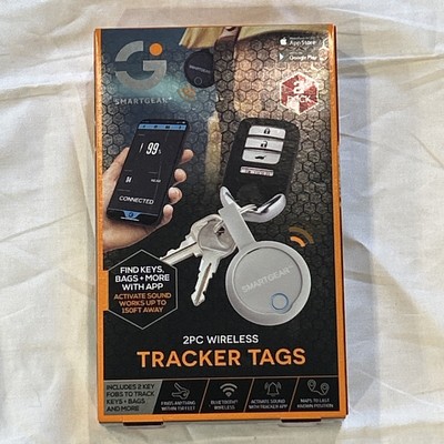 Smart Gear Key Finder Black Grey 2 piece Set Wireless