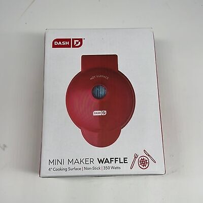 Dash Red Mini Waffle Maker