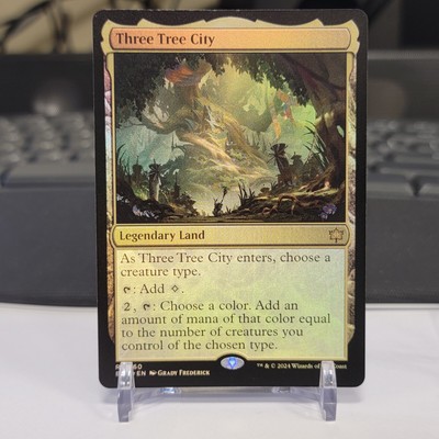 x1 Three Tree City - Foil R MTG Bloomburrow M/NM, English