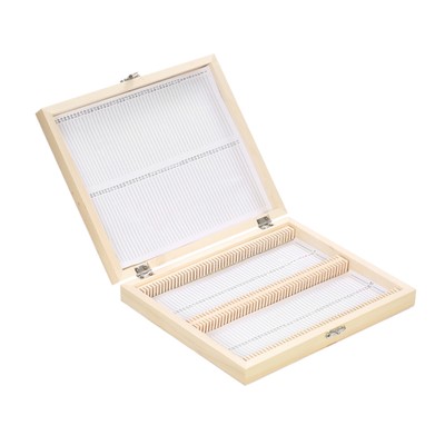 KKmoon 100-Places Wooden Slide Storage Box with Numbered Slots Contents Y8R7