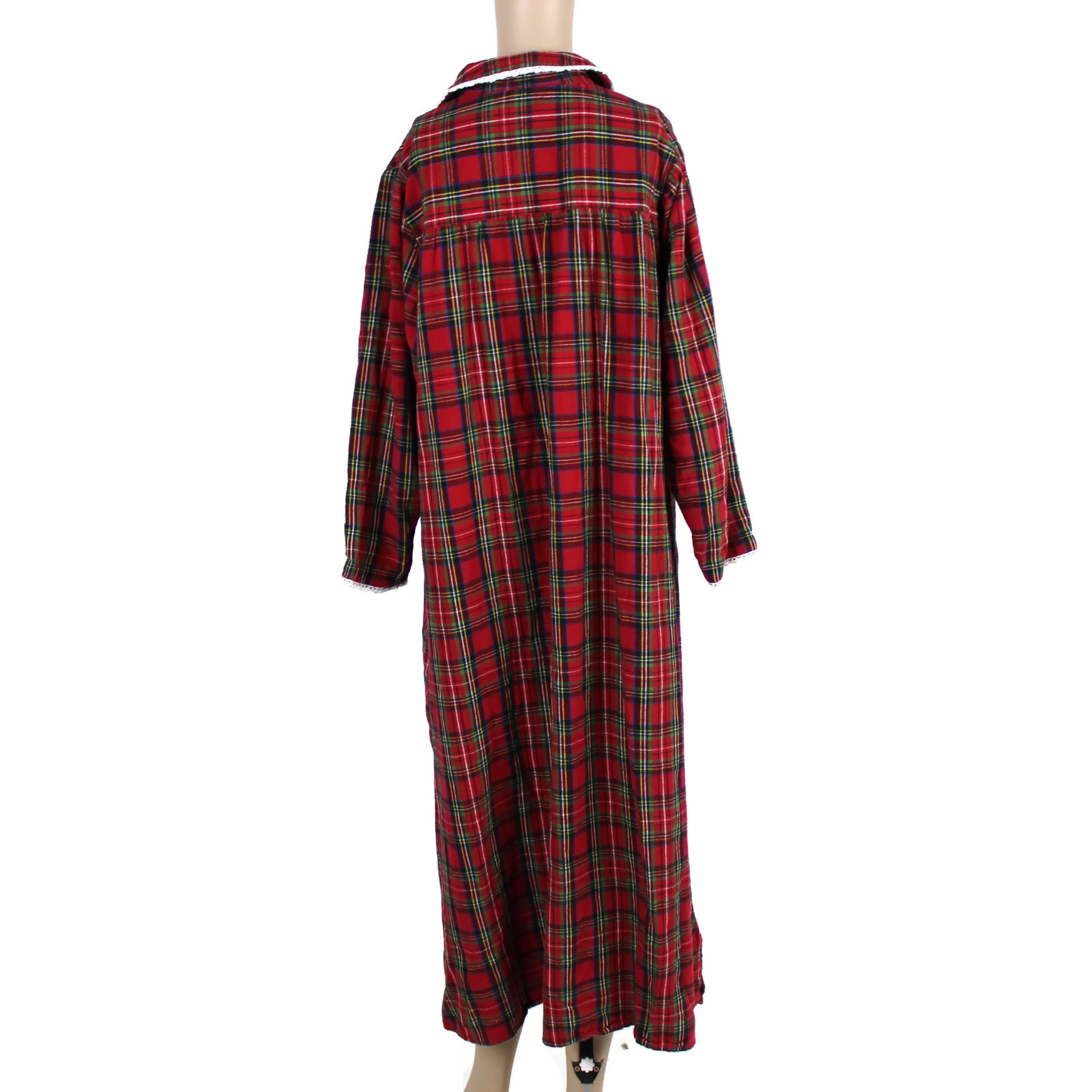 Cabernet Medium Sleep Gown Red Plaid Long Sleeve