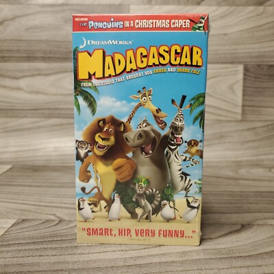 Madagascar (VHS, 2005) Dreamworks NEW SEALED Including the Penguins Christmas