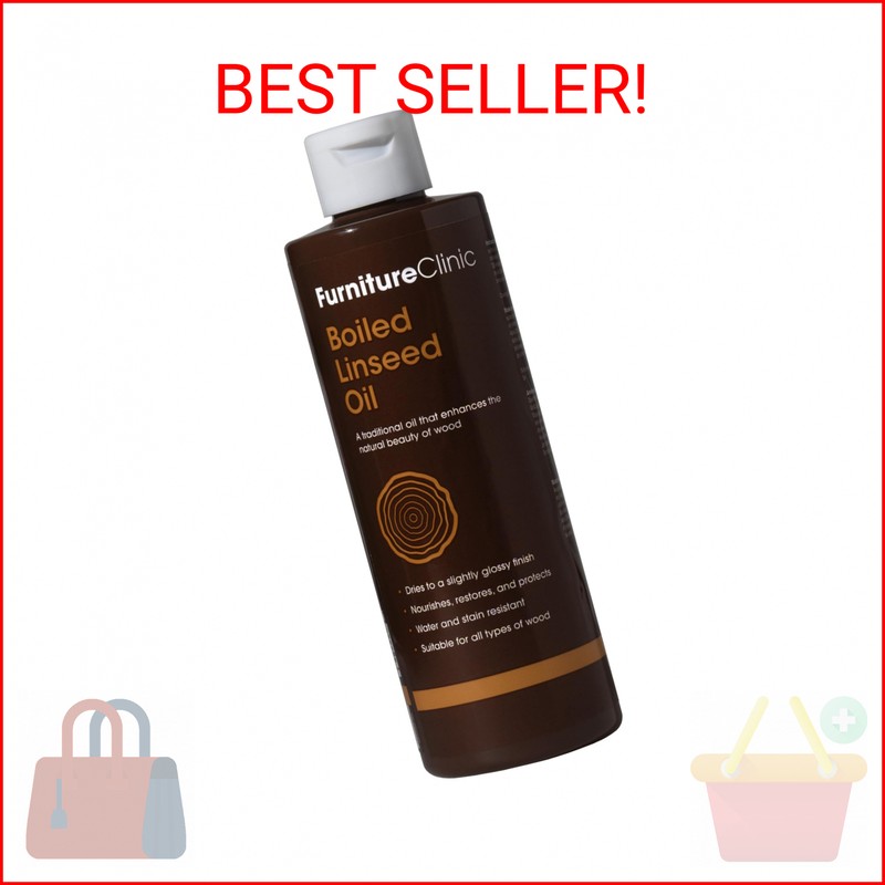 Ed Linseed Oil For Wood Furniture & More, 8.5oz Refined Oil