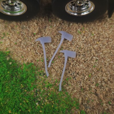 1:50 Scale 3D Printed Fire Axe Pack of 3 Diorama Train Layout Accessories