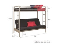 twin over futon bunk bed