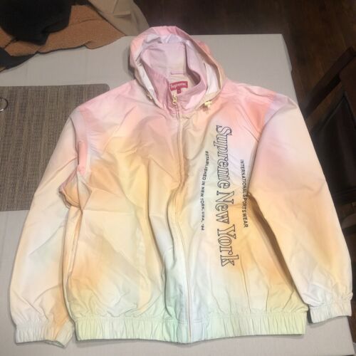 Supreme Side Logo Track Jacket Yellow Gradient Medium FW20