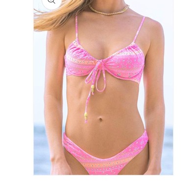 Maaji Ornate Borders Jade Bikini Set size Medium NWT