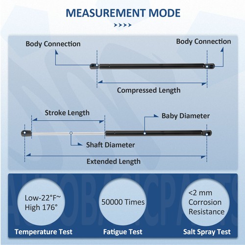 For 2013-2015 Mitsubishi Outlander Sport 2 Pcs Rear Liftgate Lift Support Struts