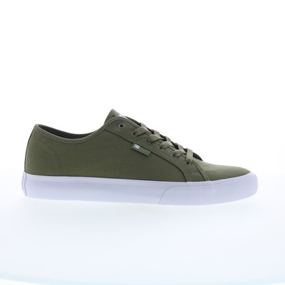DC Manual TXSE ADYS300678-ARO Mens Green Canvas Skate Inspired Sneakers Shoes 13