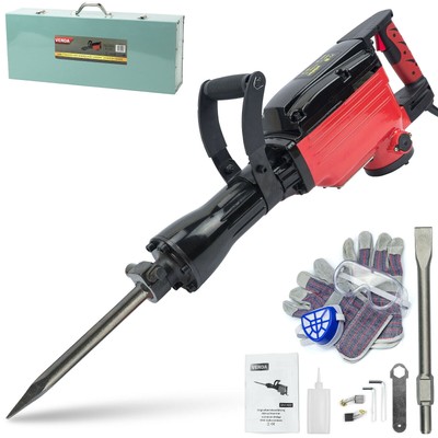 Abbruchhammer 2000 Watt Zubehör +KOFFER Meisselhammer Stemmhammer VERDA SN1402