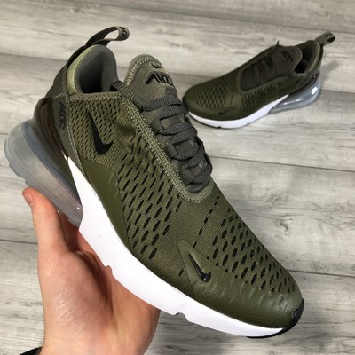 NIKE AIR MAX 270 MEDIUM OLIVE/BLACK SIZE UK6/US6.5/EUR39 AH8050-201