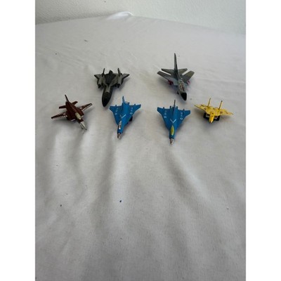 Vintage Diecast Metal Fighter Jet Lot 6pc F-16 F-15 F-20 SR-71 Military Planes