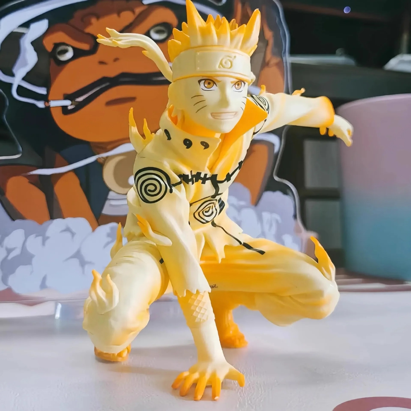 10cm Naruto Nine-Tails Chakra Mode Action Figure - Shippuden
