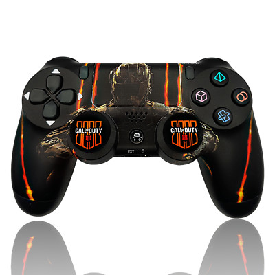 Wireless Controller for PlayStation 4 Slim/Fat/Pro COD llll Design (thumb caps)
