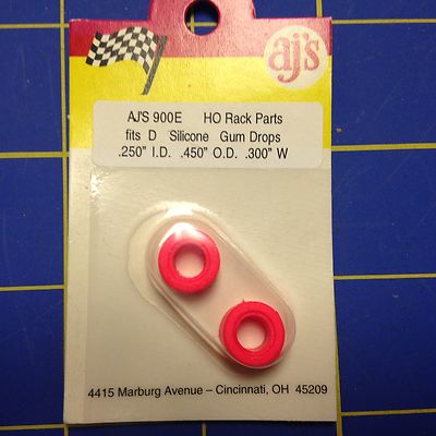 AJ's 900E Silicone Red Gum Drop Tires Tyco 440 Marchon MR-1 Lifelike Rokar