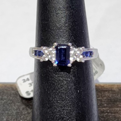 Alwand Vahan Sterling Silver Lab Blue Sapphire Ring, NWT, Size 7