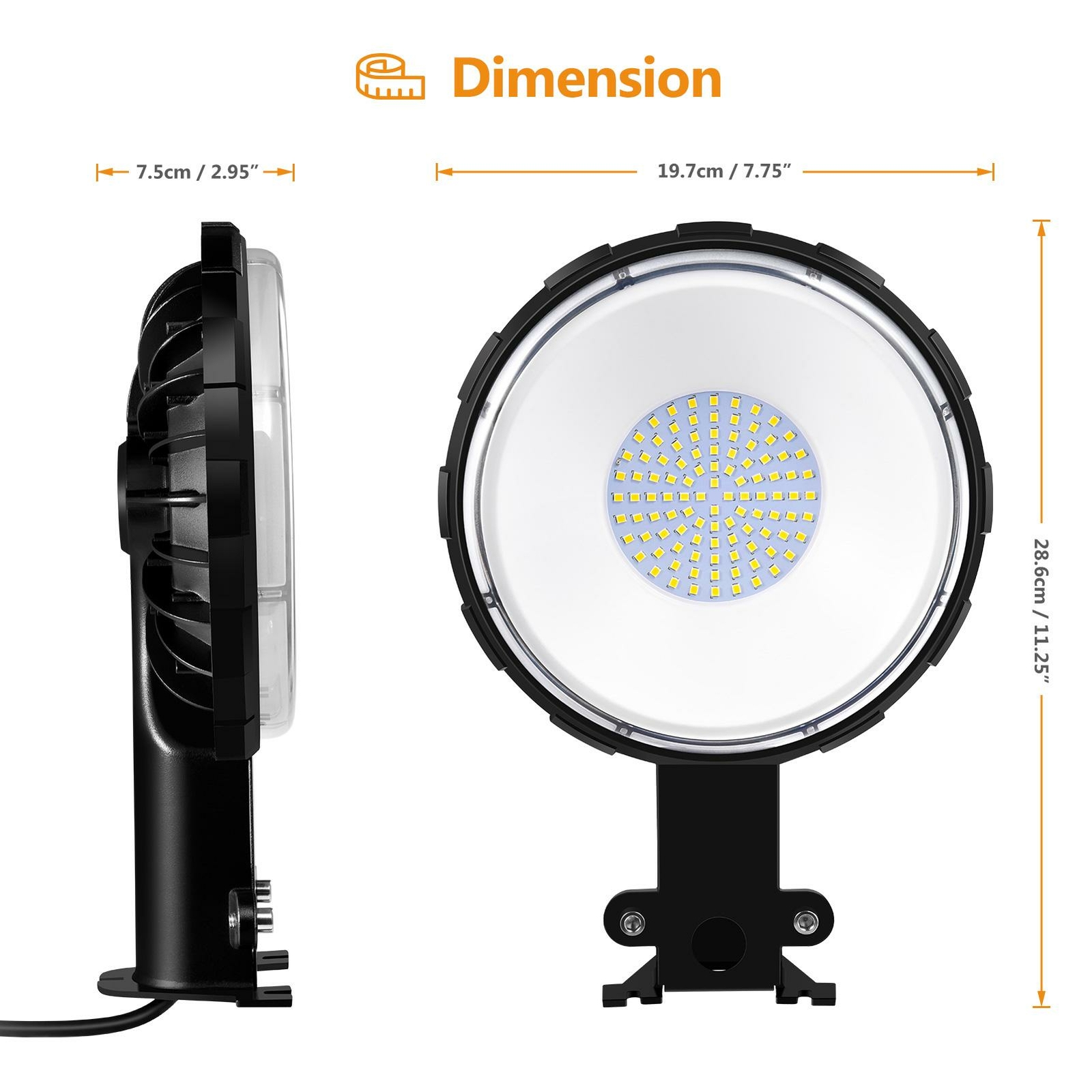 LED Barn Light 100W,12000LM Dusk to Dawn Security Area Lights Yard ...