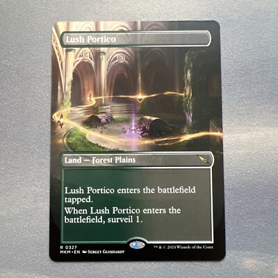 Lush Portico MINT BORDERLESS Karlov Manor 0327 MKM MTG Rare Land Unplayed M/NM