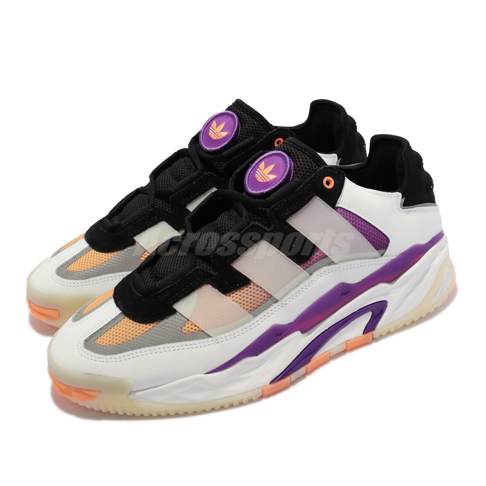 adidas Originals Niteball White Black Purple Men Casual Lifestyle Shoes  S24138: купить с доставкой из США, цена 20 177 руб - (363517063355)