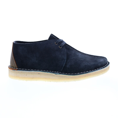 

Clarks Desert Trek 26168859 Мужские синие замшевые оксфорды на шнуровке Повседневная обувь, Синий, Clarks Desert Trek