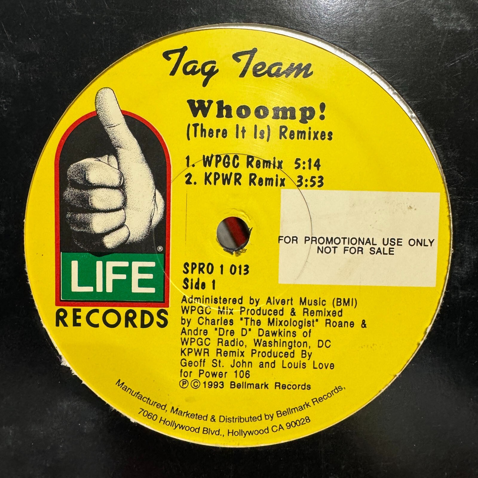 TAG TEAM - WHOOMP! (THERE IT IS) (WPGC + KPWR REMIXES) (12