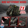 Badass Moto ATV Covers - Waterproof Heavy Duty, 4 Wheeler Quad Cover - Rip-Resistant, Night-Reflective - Camo Large 95