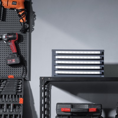 VEVOR Drill Bit Dispenser Organizer Cabinet Five-Drawer for #1 to #60 Stackable