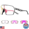 SCVCN Photochromic Cycling Glasses for Men Women Clear Sports Sunglasses UV400 Protection for Bicycle MTB Mountain Bike