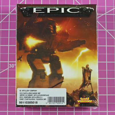 Epic 40K Imperial Guard Artillery Company NIB Metal - OOP - Warhammer Basilisks