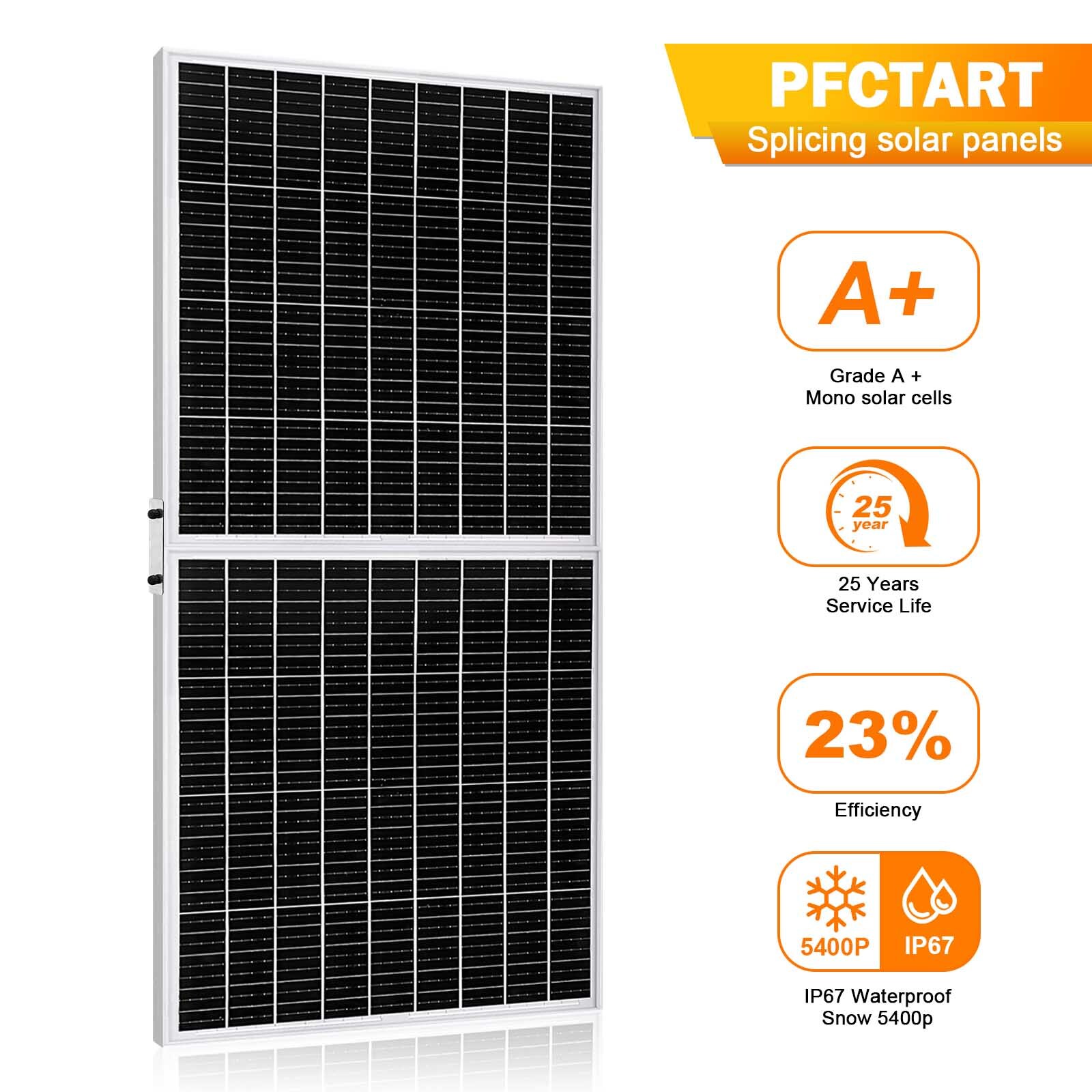 100W 200W Watt 12V Mono Solar Panel Kit Easy disassembly Splicing For Balcony