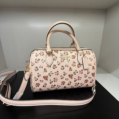 ショルダーバッグ・ポシェット Coach Rowan Satchel Bag Rose Print CY681 Coach Rowan Satchel Bag Rose Print CY681 IN Blush Multi | eBay