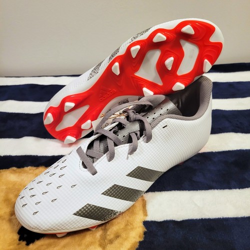 シューズ Adias predator adidas Predator Edge.4 TF - White/Solar Yellow/Power Blue