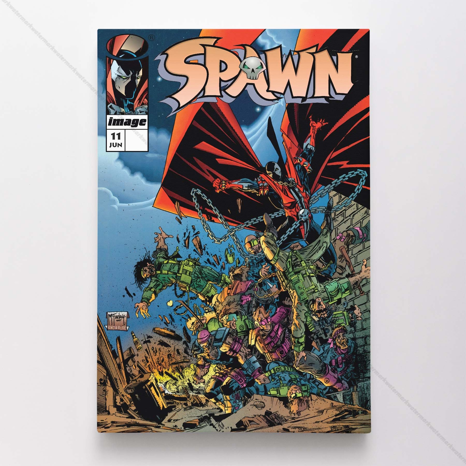 Spawn 11 Poster Canvas Comic Book Cover Art Print #A