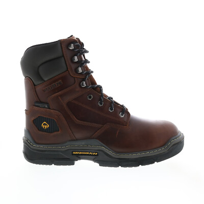 

Wolverine Raider Durashocks WP Утепленные 8-дюймовые мужские коричневые широкие рабочие ботинки 8, Коричневый, Wolverine Raider Durashocks Waterproof Insulated 8"