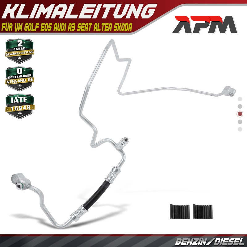 Hochdruckleitung Klimaanlage FÃ¼R Audi A3 8p Vw Golf Vi Eos Seat Altea Skoda