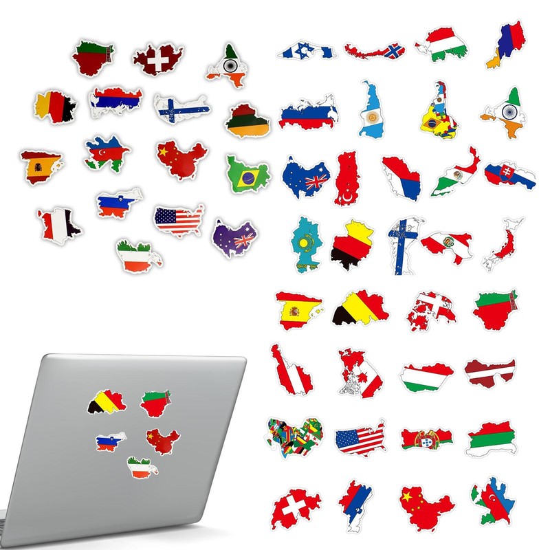 S 50 Pcs Waterproof Stickers For Laptop