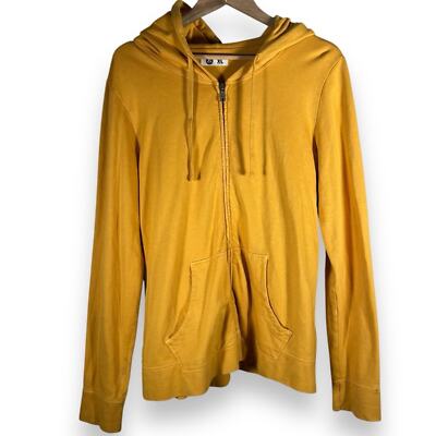 Women s American Giant Relaxed Classic Full Zip Golden Palm Hooded Sweatshirt XL