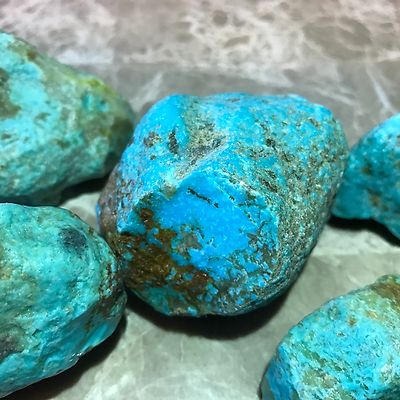 Kingman Arizona Turquoise Rough - 1/2 Pound Lots - Very High Quality
