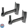 Gator Frameworks Rok-It Series Set of Wall Mounted Speaker Stands with 80 lbs. Weight Capacity, 1 3/8