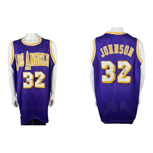 Magic Johnson #32 Los Angeles Lakers Signed Custom Jersey