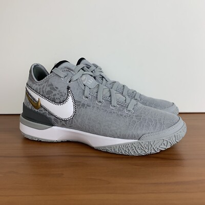Nike Zoom Lebron NXXT Gen Basketball Shoes Grey Gold DR8784-004 Men's Size 9.5