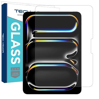 Tech Armor Ballistic Glass Screen Protector for iPad Pro 11 (2024) - 1 Pack