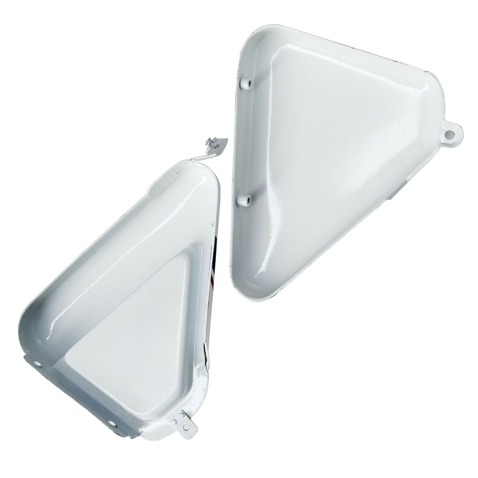 For Norton Commando Roadster 750 Logo White Painted Side Panel Set  