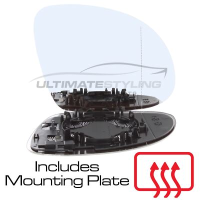 Wing Door Mirror Glass VW Sharan 2010-2022 Heated Aspherical Drivers Side Right