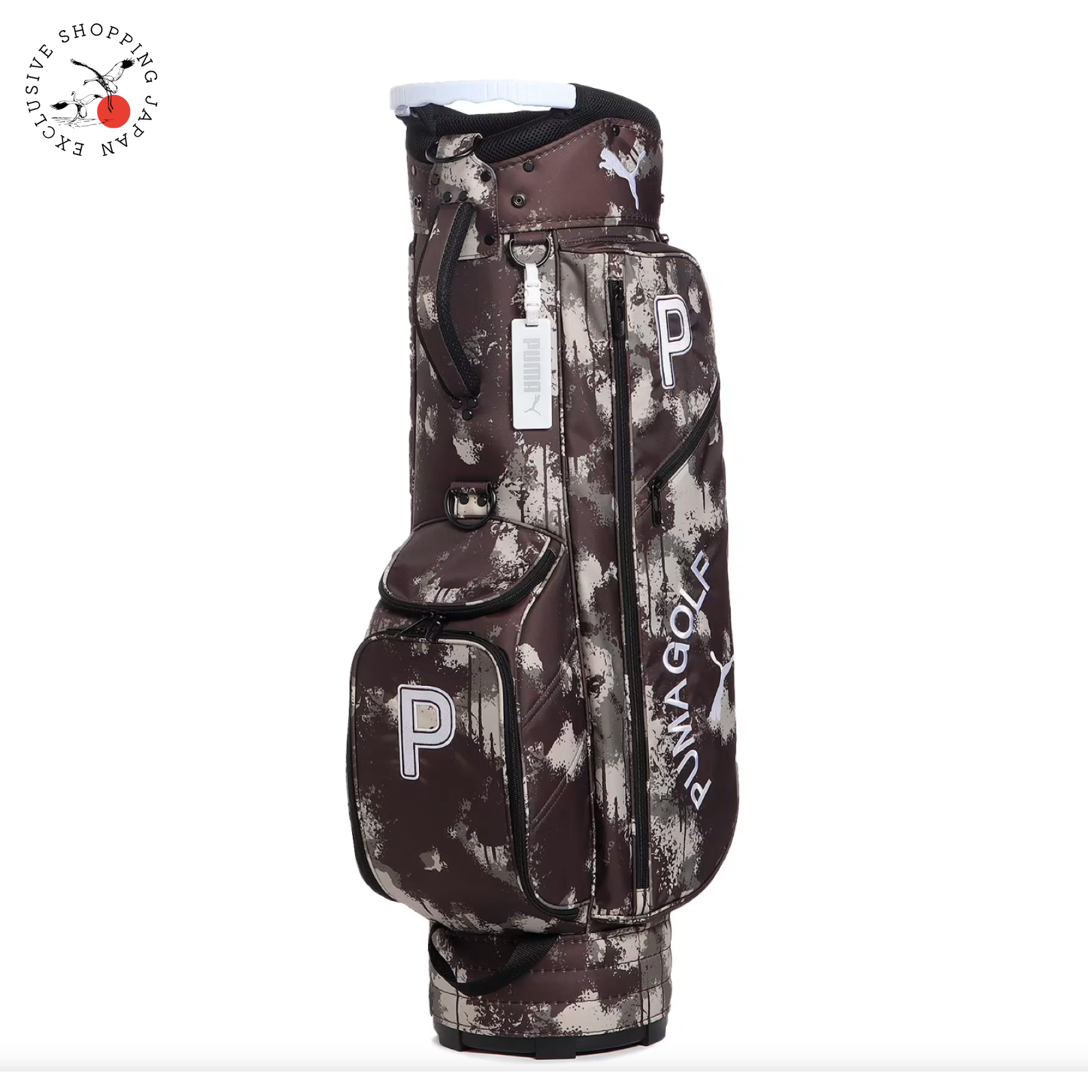 Puma Unisex Golf Splash AOP PCL Cart Bag 091218 9.5 x 47inch 2.7kg 5-way  Brown | eBay