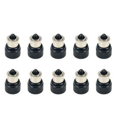 10 Pcs M4 Computer Case Stainless Steel Thumbscrews Aluminum Knurled Head Spr...