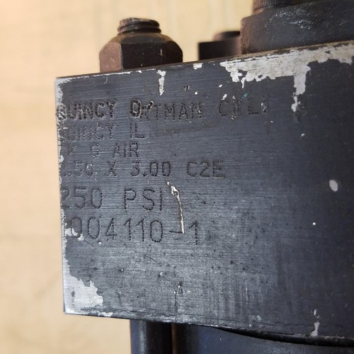 Quincy 1004110-1 Hydraulic Cylinder, 250 PSI, 2.50 X 3.00 C2E - USED