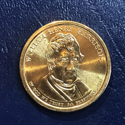 2009 D BU William Henry Harrison Presidential Dollar Uncirculated from Mint Roll