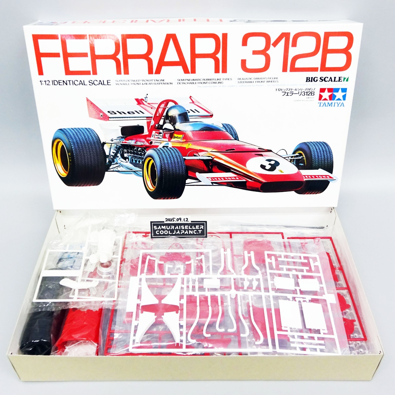 Tamiya 1/12 Ferrari 312B Big Scale Series F1 Vintage Plastic