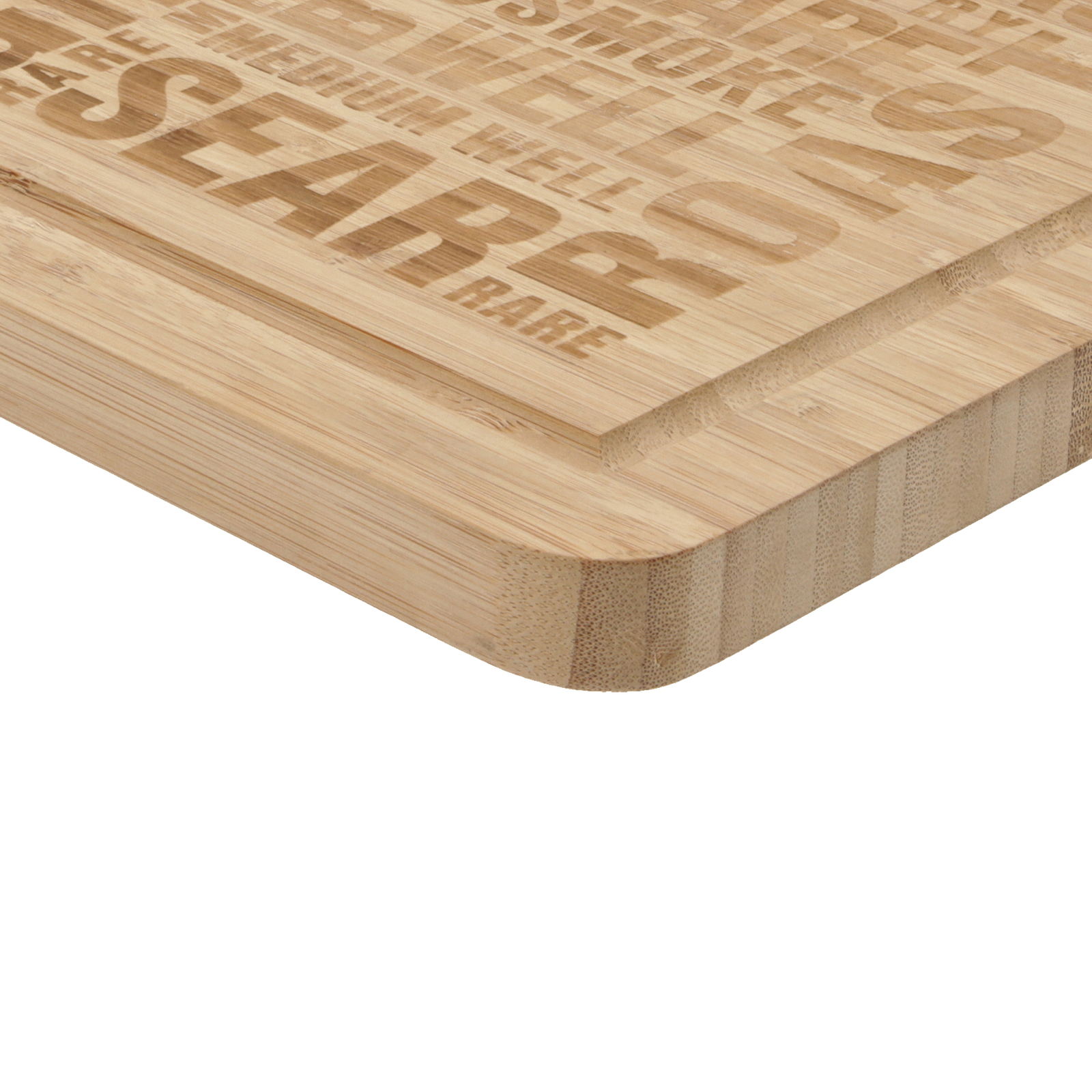Schneidebrett Holz Bambus Saftrille Rinne Schriftzug Schneidebrett Holz Bambus Saftrille Rinne Schriftzug